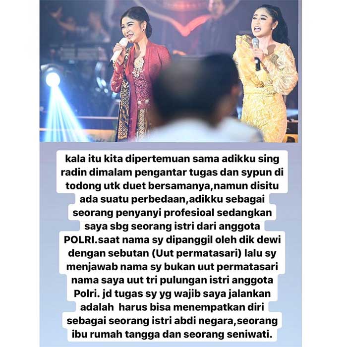 Dewi Perssik dan Uut Permatasari