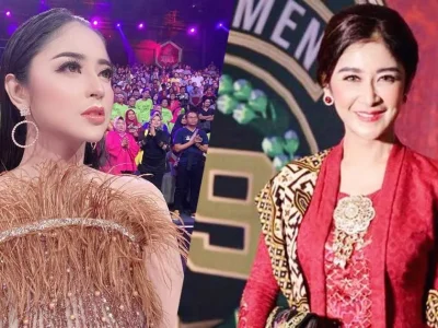 Dewi Perssik dan Uut Permatasari