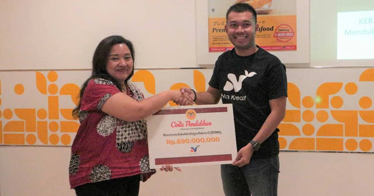 Hokben Beri Beasiswa untuk Ratusan Anak Putus Sekolah
