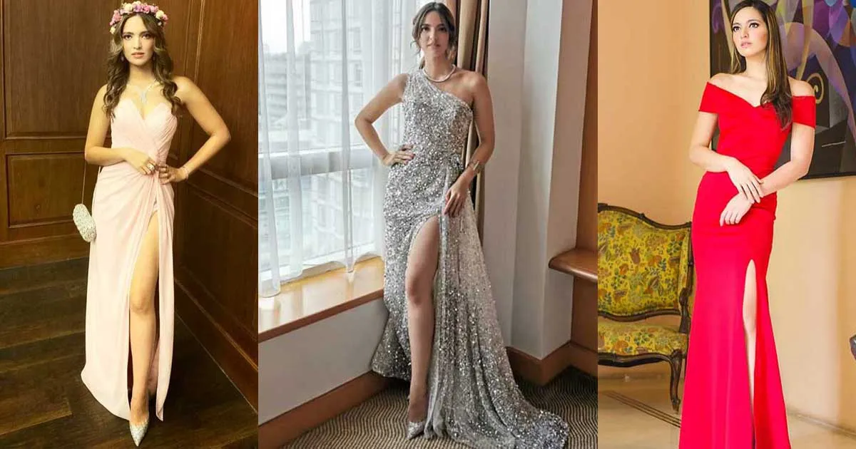 Indahnya 8 Gaun Nia Ramadhani dengan Belahan Tinggi