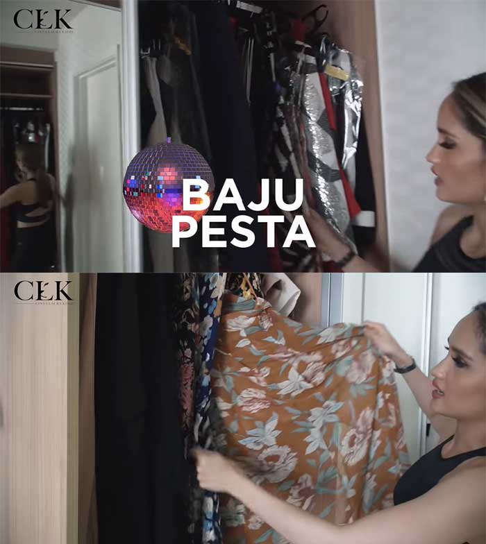 Isi lemari Cinta Laura