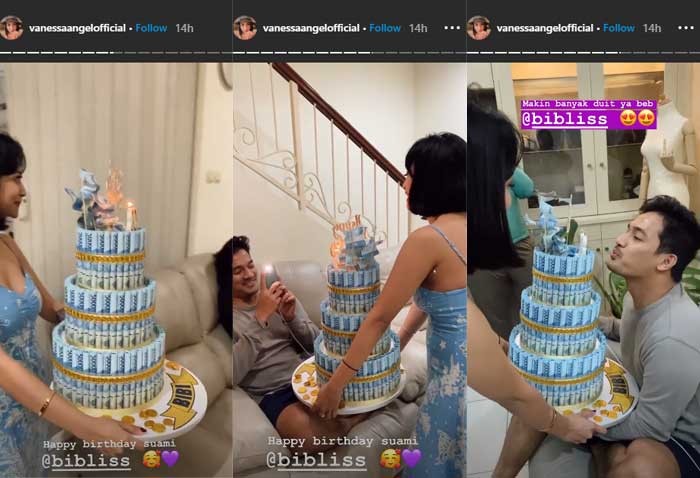 Ultah suami Vanessa Angel