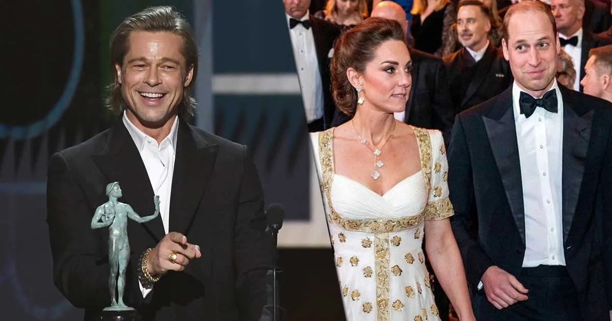 Brad Pitt Lempar Guyonan soal Harry di BAFTA, Ini Reaksi Kate-William