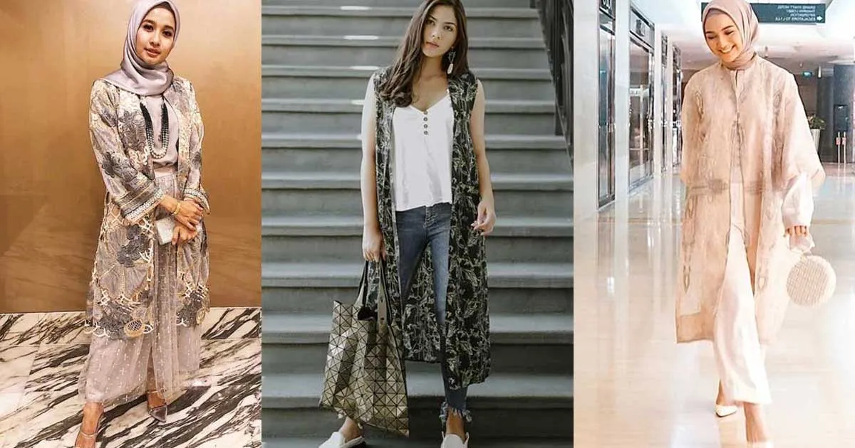 Yuk, Tiru Gaya Kekinian 10 Seleb Mix and Match Outer Panjang!