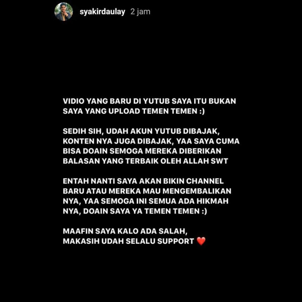 youtube-syakir-daulay-diretas-dihack
