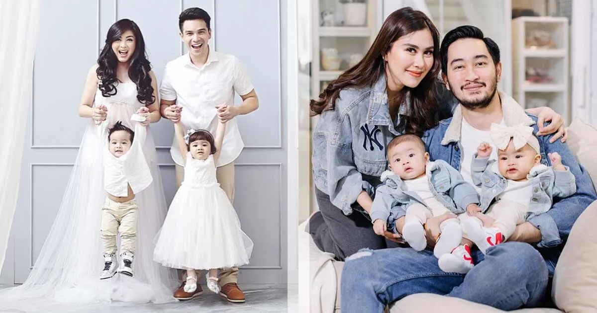 Kompak Abis! Yuk, Intip Pemotretan 8 Artis dan Anak Kembarnya