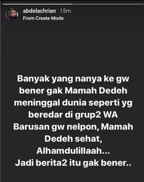 mamah-dedeh-meninggal-dunia
