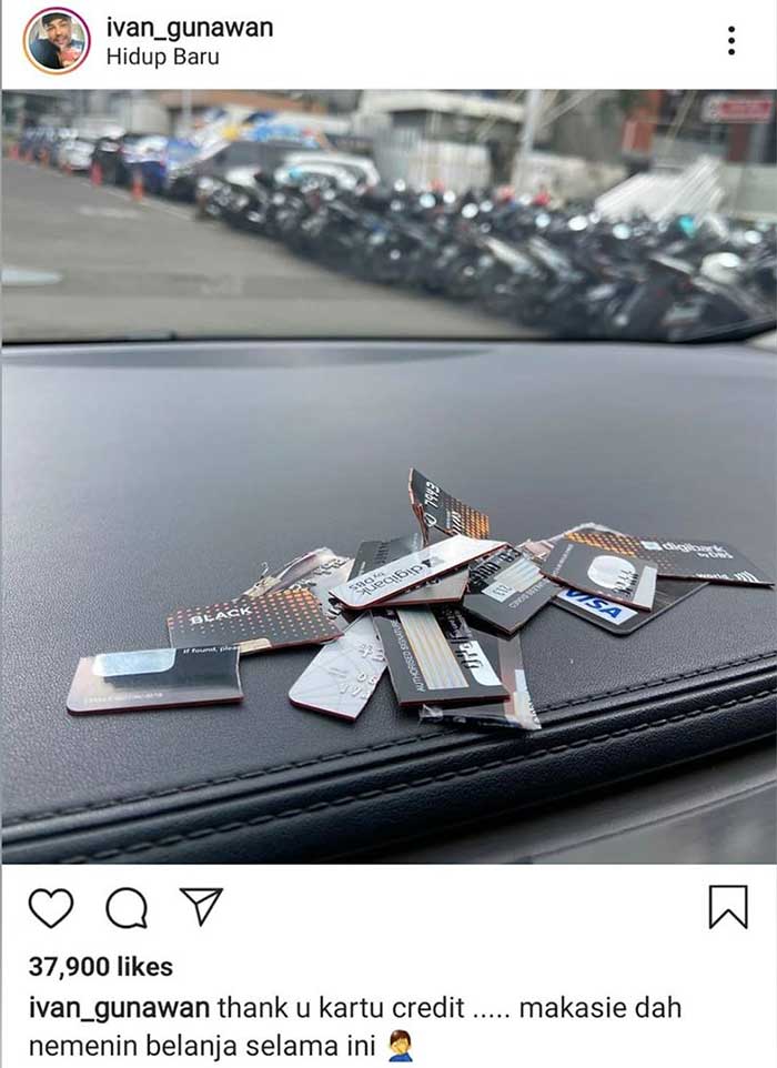 Kartu kredit Ivan Gunawan