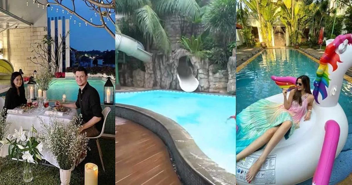 Uniknya Kolam Renang 7 Seleb, Dari Gaya Minimalis Hingga Mirip Waterpark