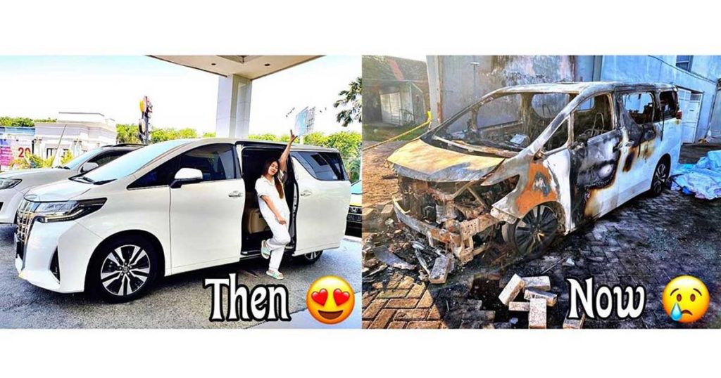 via-vallen-mobil-terbakar