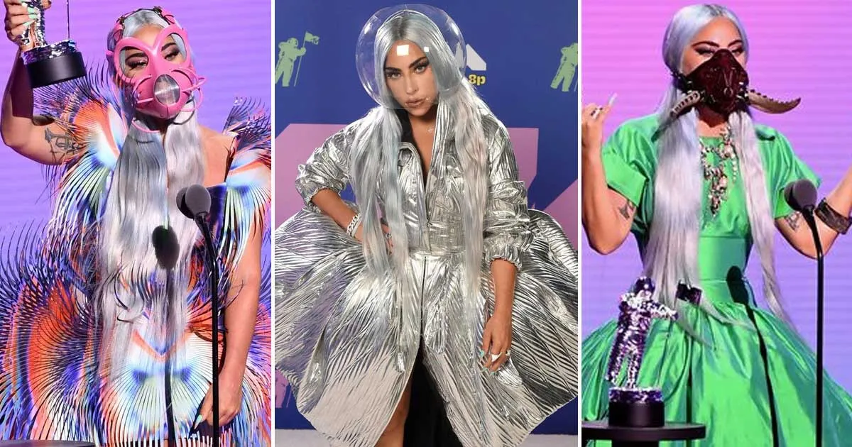 Jadi Sorotan, Ini 7 Gaya Lady Gaga Pakai Masker Nyentrik di MTV VMA