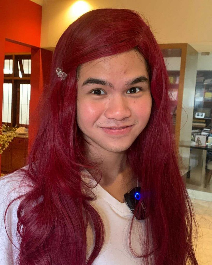 dul-jaelani-gaya-rambut-merah-panjang