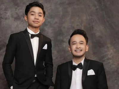 Betrand Peto bersama Ruben Onsu. Foto: Dok. Instagram Ruben Onsu