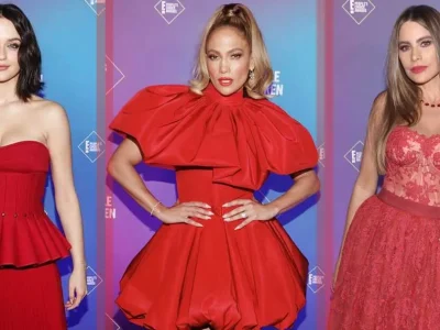 baju-merah-artis-people's-choice-awards-2020