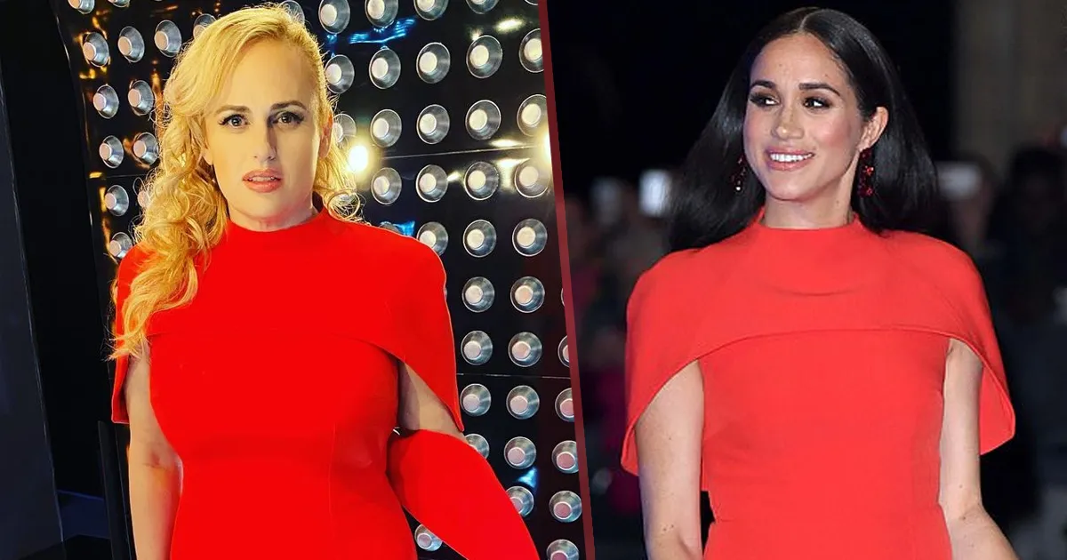 Adu Gaya Rebel Wilson Vs Meghan Markle dengan Baju Kembar, Siapa Paling Menawan?