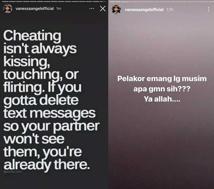 Suami Vanessa Angel selingkuh