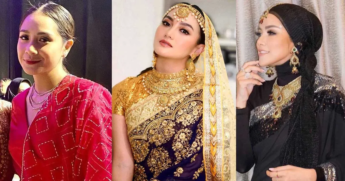 Bak Artis Bollywood, Intip Gaya Seleb di Henna Night Aurel Hermansyah