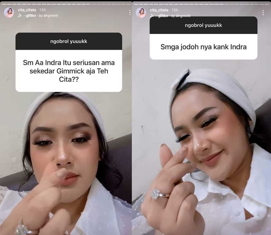cita citata dan indra bruggman status hubungan gimmick