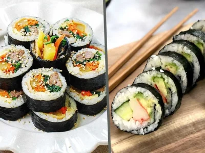 perbedaan sushi dan kimbab kimbap