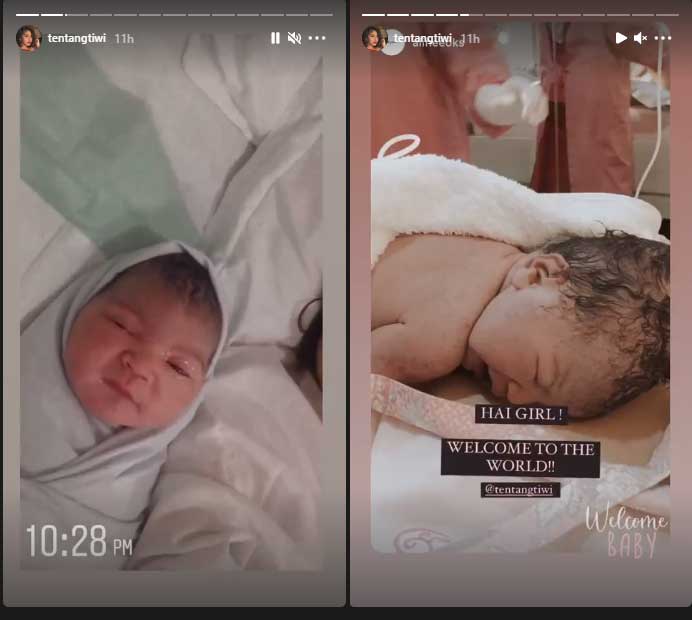 tiwi-eks-t2-melahirkan-foto-anak-perempuan bayi