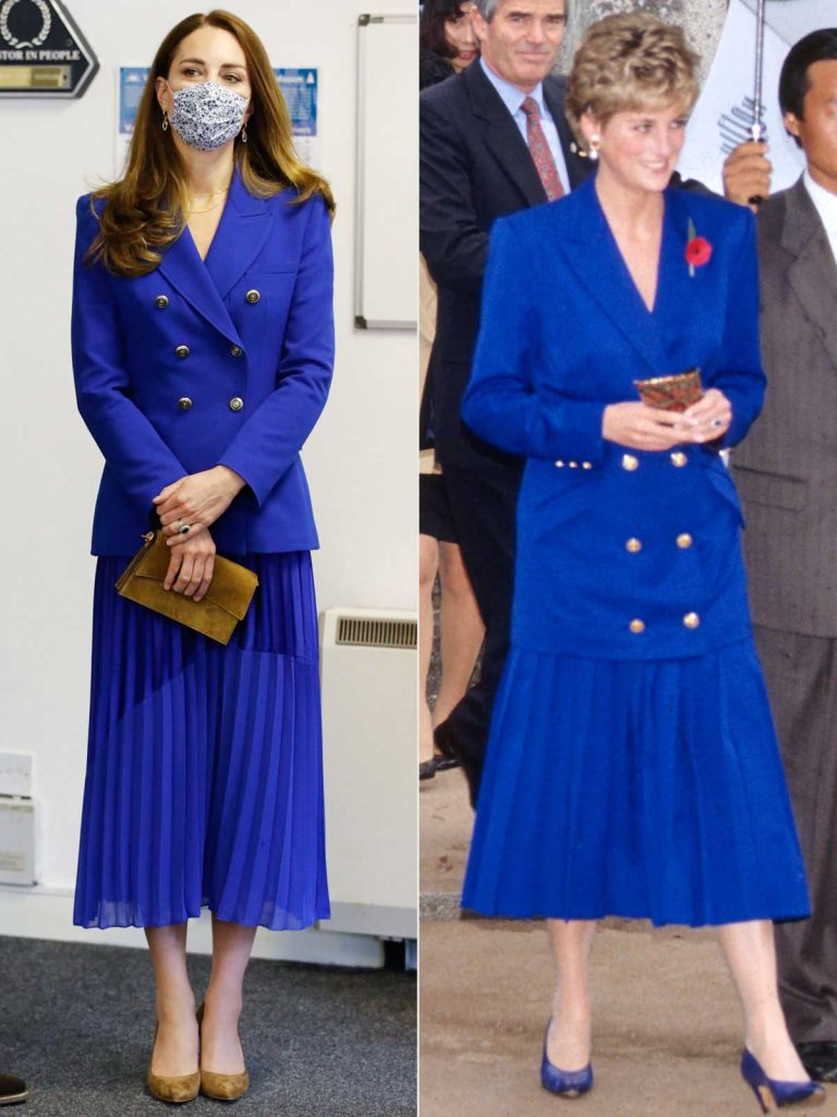 gaya kate middleton dan putri diana mirip