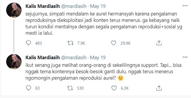 kritik aurel hermansyah keguguran atta halilintar