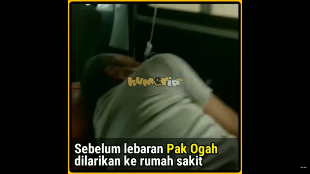 pak ogah dilarikan ke rumah sakit