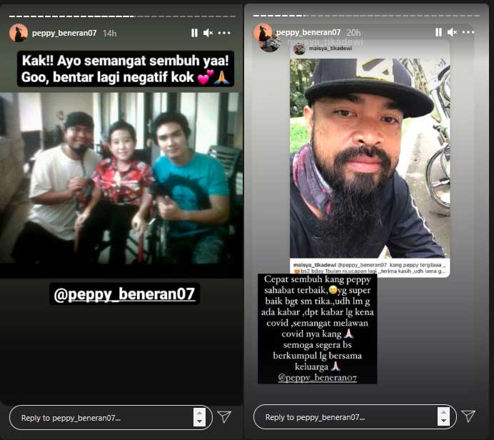 komedian pelawak peppy sakit covid-19