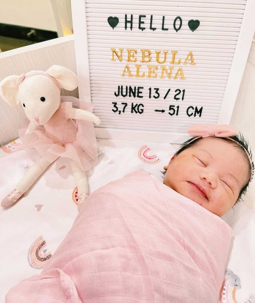 nama anak ke dua babe cabita nebula alena tanjung