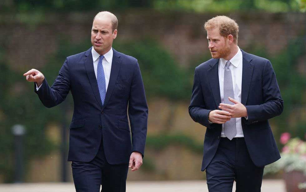 bahasa tubuh pangeran william dan pangeran harry di acara peresmian patung putri diana