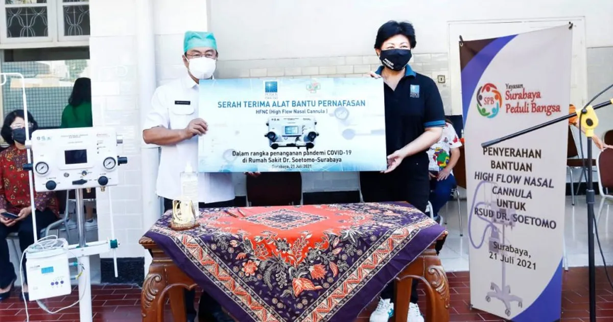 Masyarakat Surabaya Donasi 25 HFNC untuk RSUD Dr. Soetomo