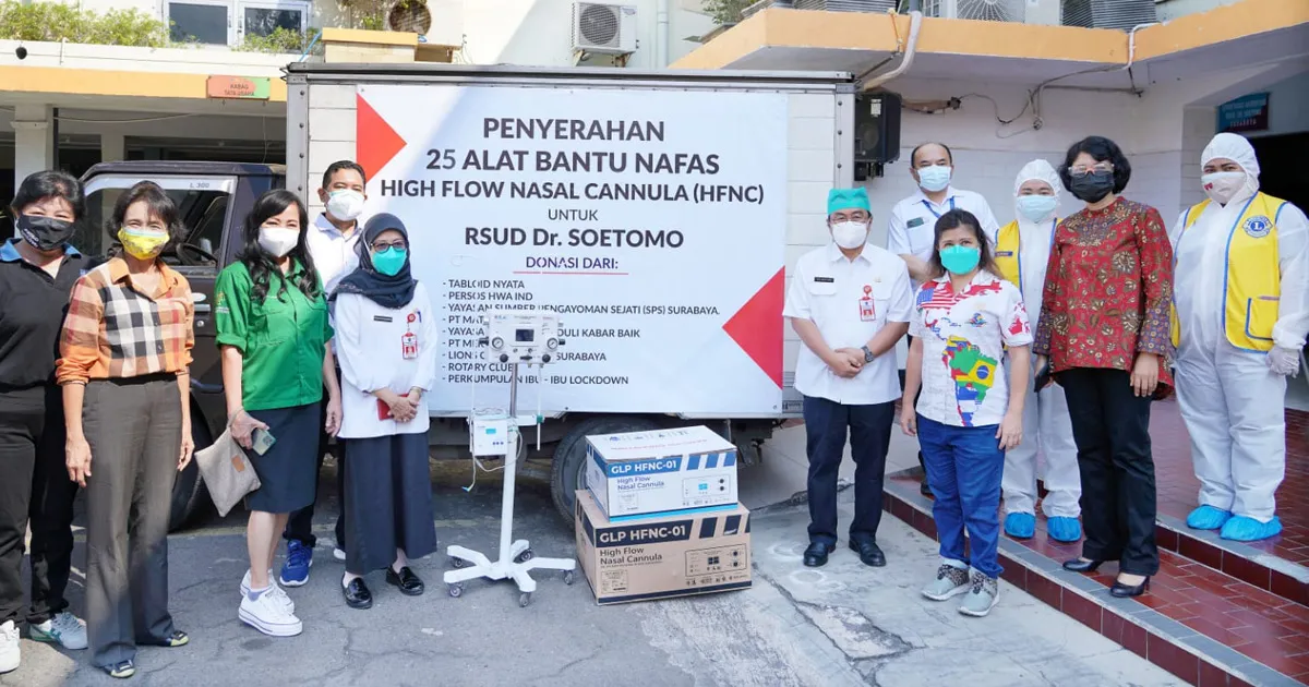 25 Alat Bantu Nafas HFNC untuk RSUD Dr. Soetomo
