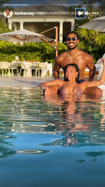 Lori harvey mesra dengan michael b jordan