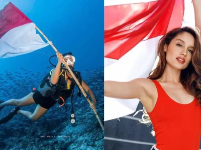 artis rayakan hari kemerdekaan cinta laura nirina zubir