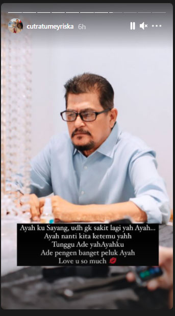 ayah cut meyriska Suryadi meninggal dunia