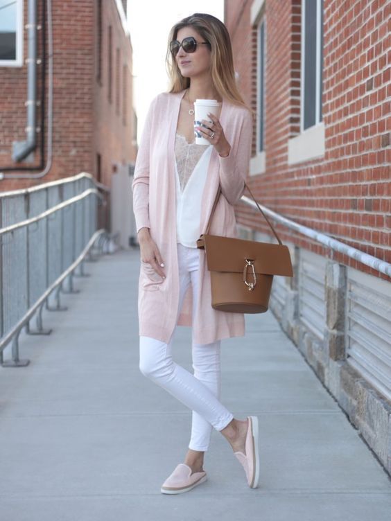 blush and white