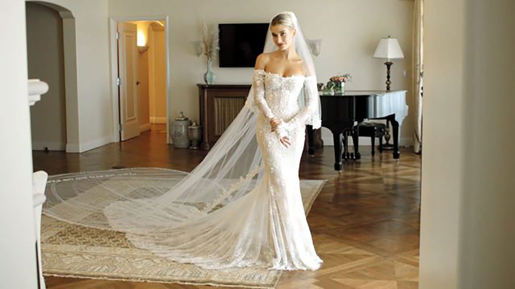gaun pengantin hailey bieber