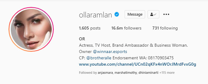 olla-ramlan-cerai-suami-nama-instagram-aufar