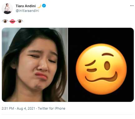 tiara andini cuit twitter pelecehan seksual