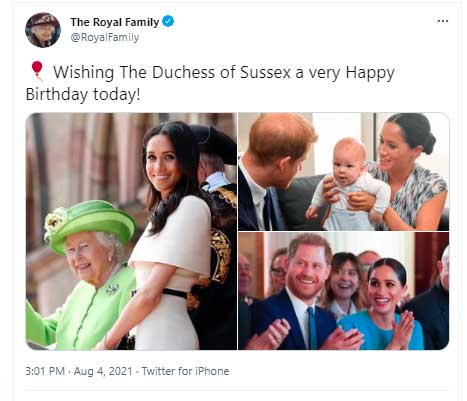 ulang tahun meghan markle ucapan ratu elizabeth ii