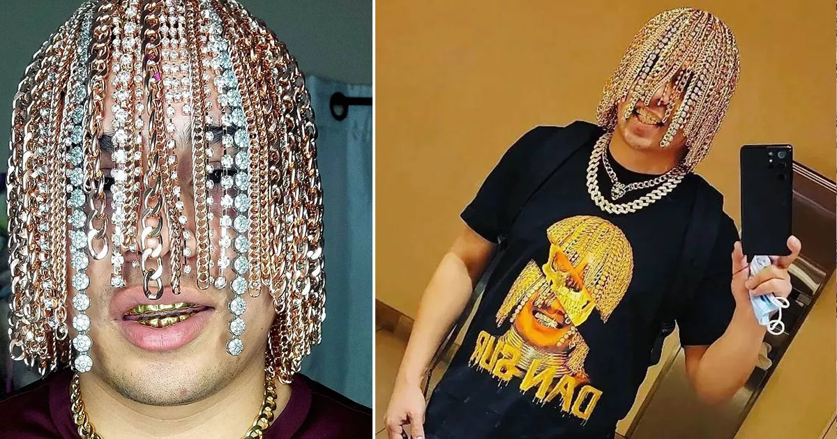 Heboh! Rapper Mexico Berambut Emas. Intip Foto-fotonya