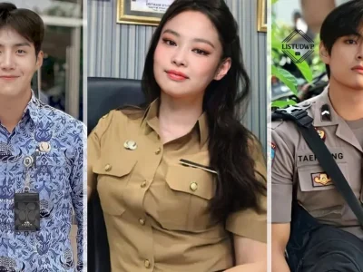 foto-artis-korea-editan-pns-seragam-polisi-profesi-indonesia