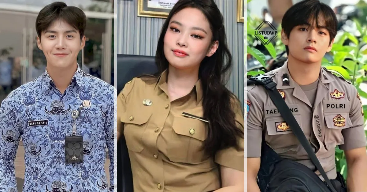 Begini Gaya 13 Artis Korea Jika Jadi PNS Hingga Driver Ojol. Bikin Ngakak!