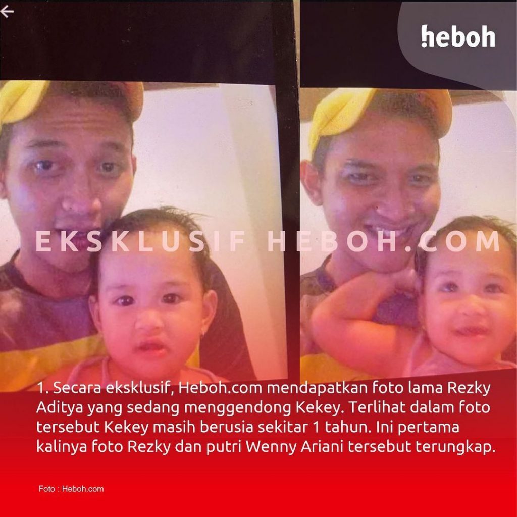 foto rezky adhitya dan kekey mirip anak wenni ariani kandung