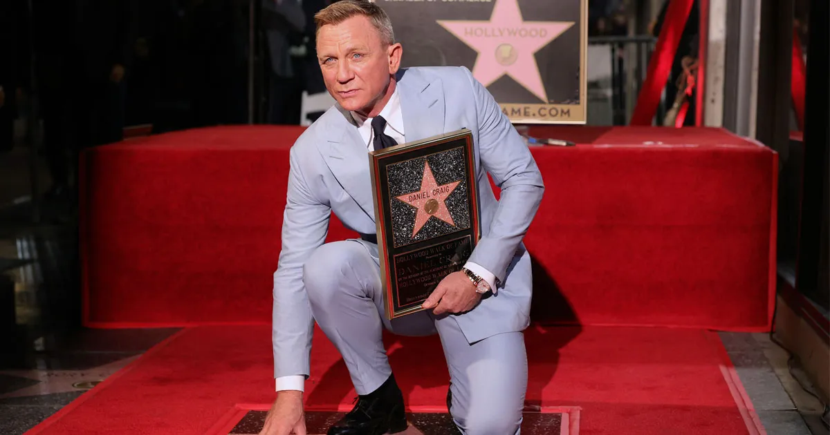 Congrats! Nama Daniel Craig Diabadikan di Hollywood Walk of Fame