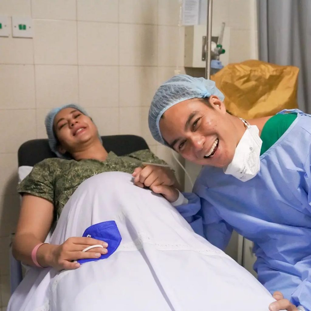 paula verhoeven melahirkan istri baim wong 1