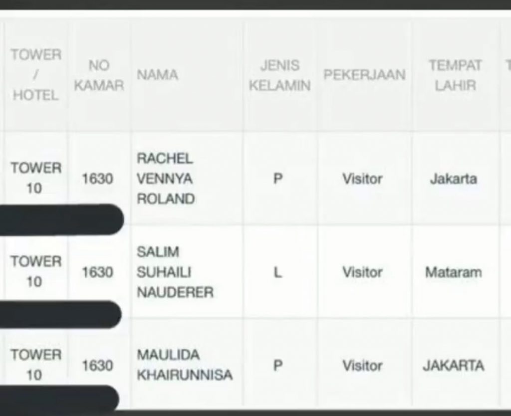 rachel vennya bukti kebohongan