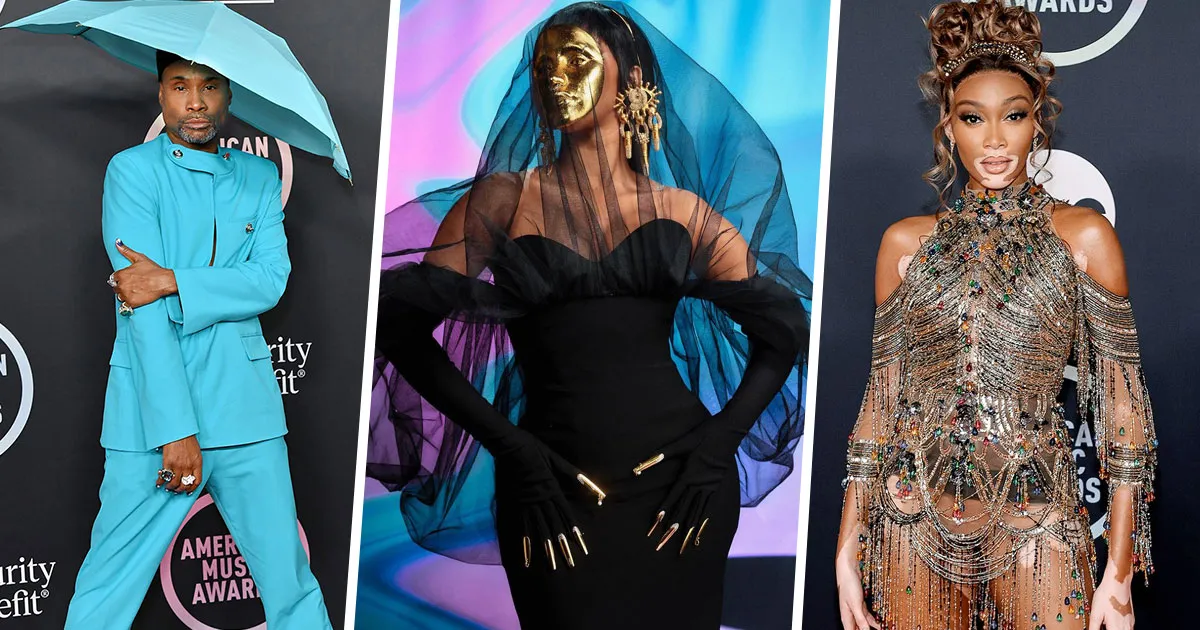 Bertopeng Emas Hingga Dress Nyaris Telanjang. Ini Busana Paling Unik di American Music Awards 2021