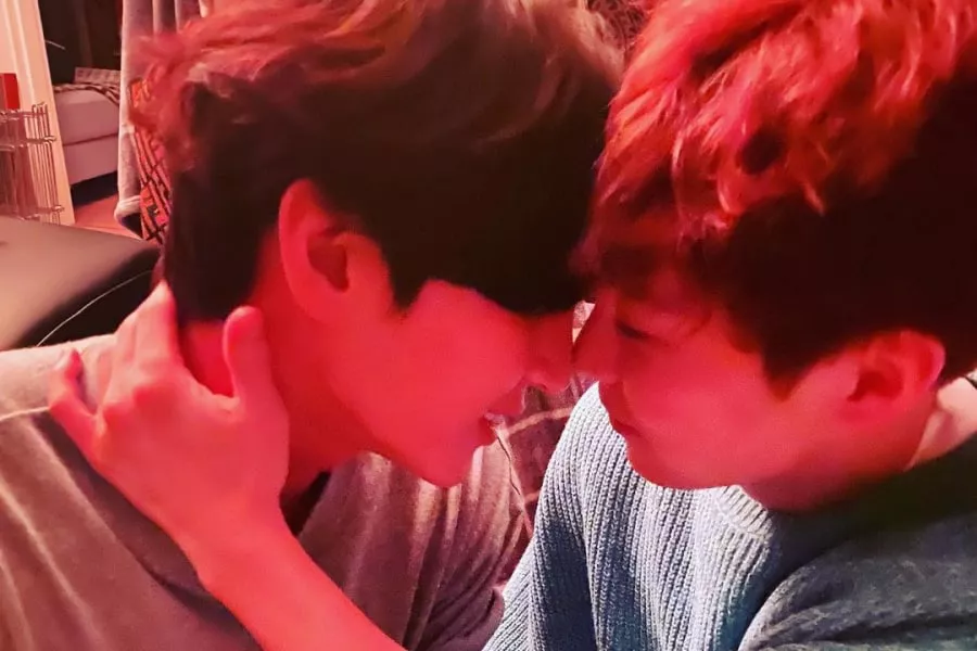 Heboh Foto Mesra Leo VIXX dan Xiumin EXO. Beneran Pacaran?  