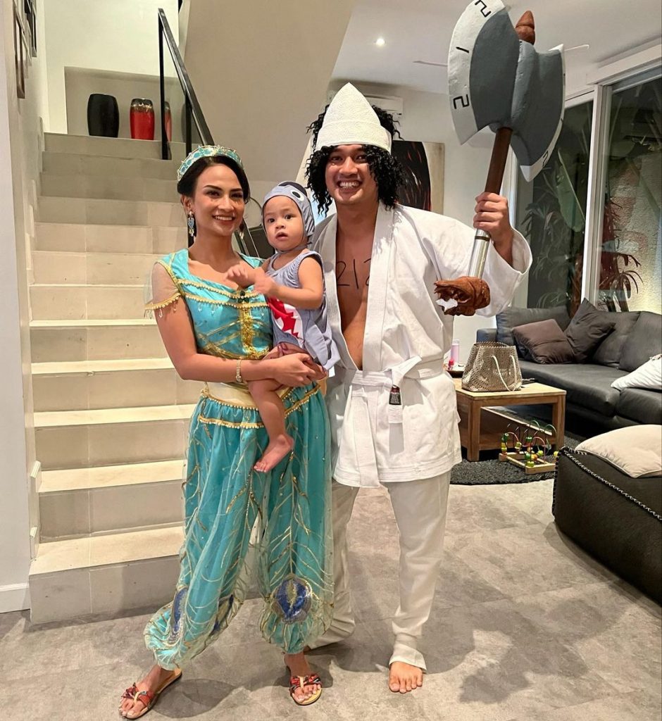 kostum halloween keluarga vanessa angel dan bibi ardiansyah